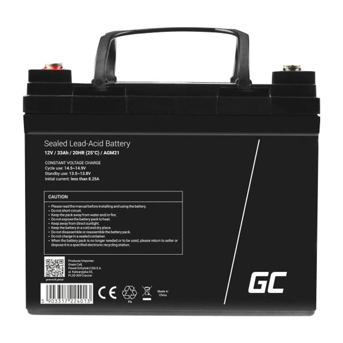 Batteria UPS al piombo sigillata Green Cell AGM21 (VRLA) 12 V 33 Ah