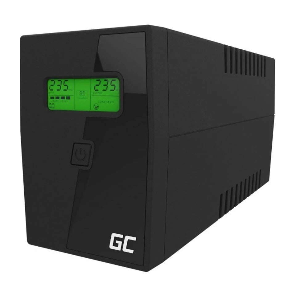 Green Cell UPS01LCD alimentatore di energia ininterrotta (UPS) Line-Interactive 0,6 kVA 360 W 2 prese AC