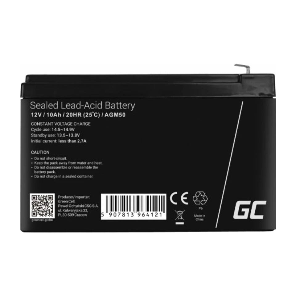 Batteria UPS Green Cell AGM50 VRLA AGM 12 V 10 Ah