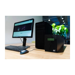 Green Cell UPS01LCD alimentatore di energia ininterrotta (UPS) Line-Interactive 0,6 kVA 360 W 2 prese AC