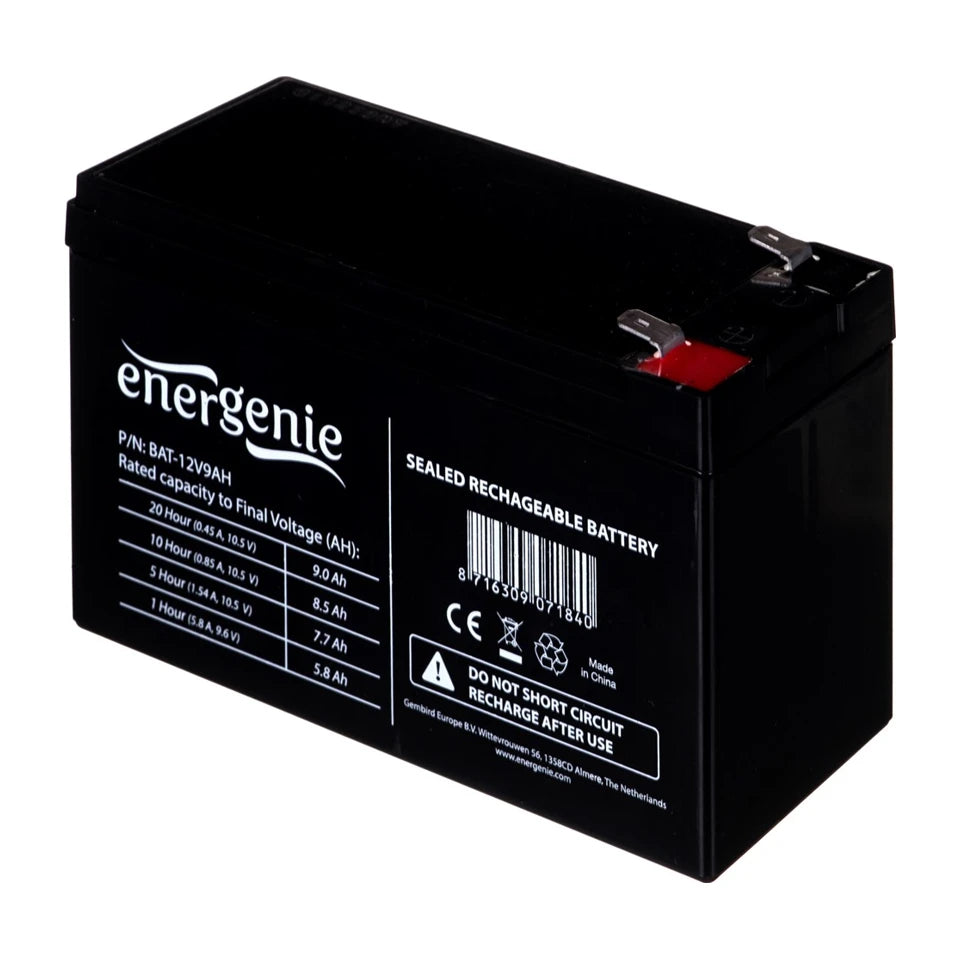 Batteria al gel Gembird BAT-12V9AH, universale 12V/9AH