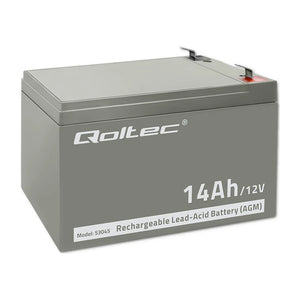 Batteria Qoltec 53045 AGM | 12V | 14Ah