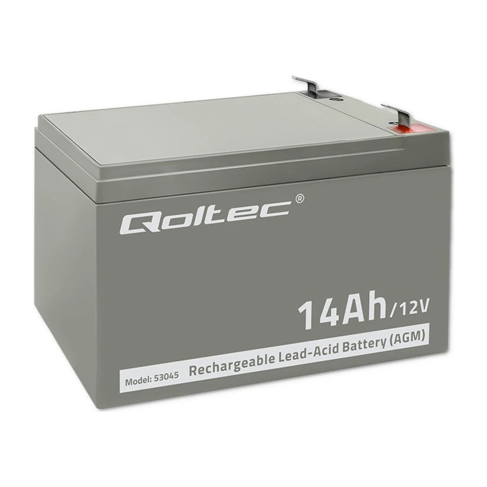 Batteria Qoltec 53045 AGM | 12V | 14Ah