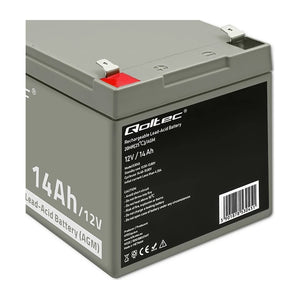 Batteria Qoltec 53045 AGM | 12V | 14Ah