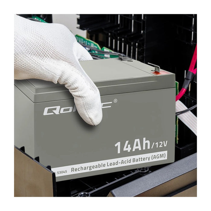 Batteria Qoltec 53045 AGM | 12V | 14Ah