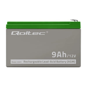 Batteria Qoltec 53031 AGM | 12V | 9Ah