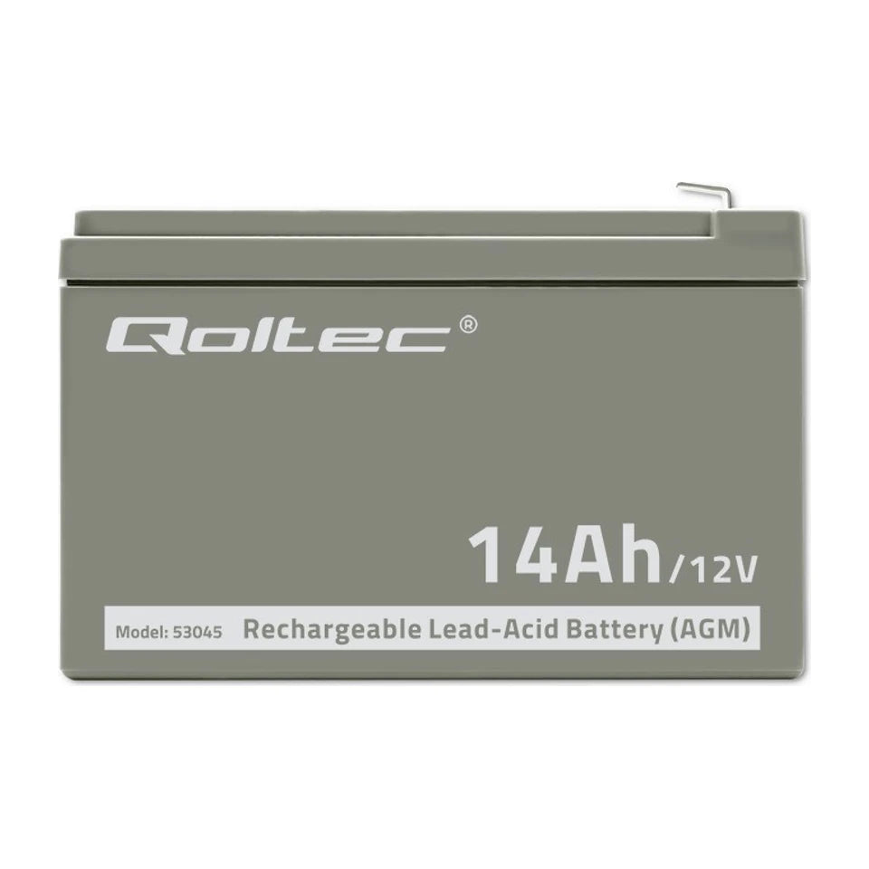 Batteria Qoltec 53045 AGM | 12V | 14Ah