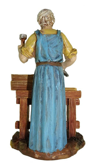 FALEGNAME AL BANCO PER PRESEPE DA 10 CM