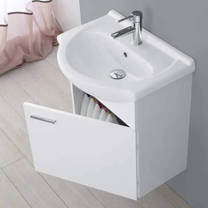 BAGNO STELLA 56X45XH64CM SOSPESO BIANCO