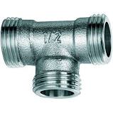 RACCORDO A 3 VIE CROMATO 1/2 X 1/2 X 1/2