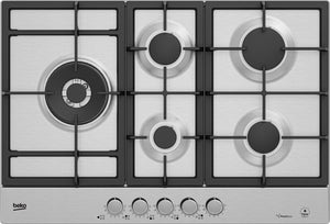 Beko HIAL75226SXE Acciaio inossidabile Da incasso 75 cm Gas 5 Fornello(i)
