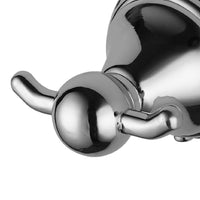 Porta abito a 2 posti da parete cromato - serie queen