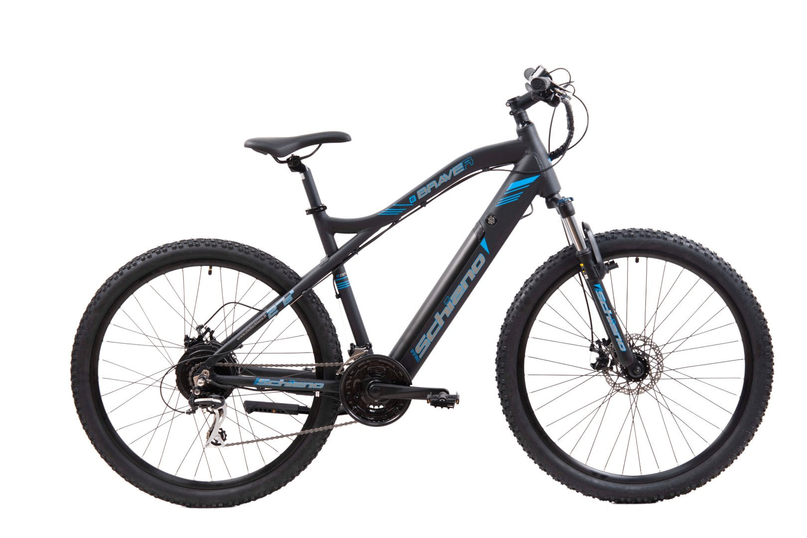 F.LLI SCHIANO BRAVER 27.5 " bicicletta elettrica MTB, per adulti uomo/donna, e-bike con batteria 36v, sospensione, motor