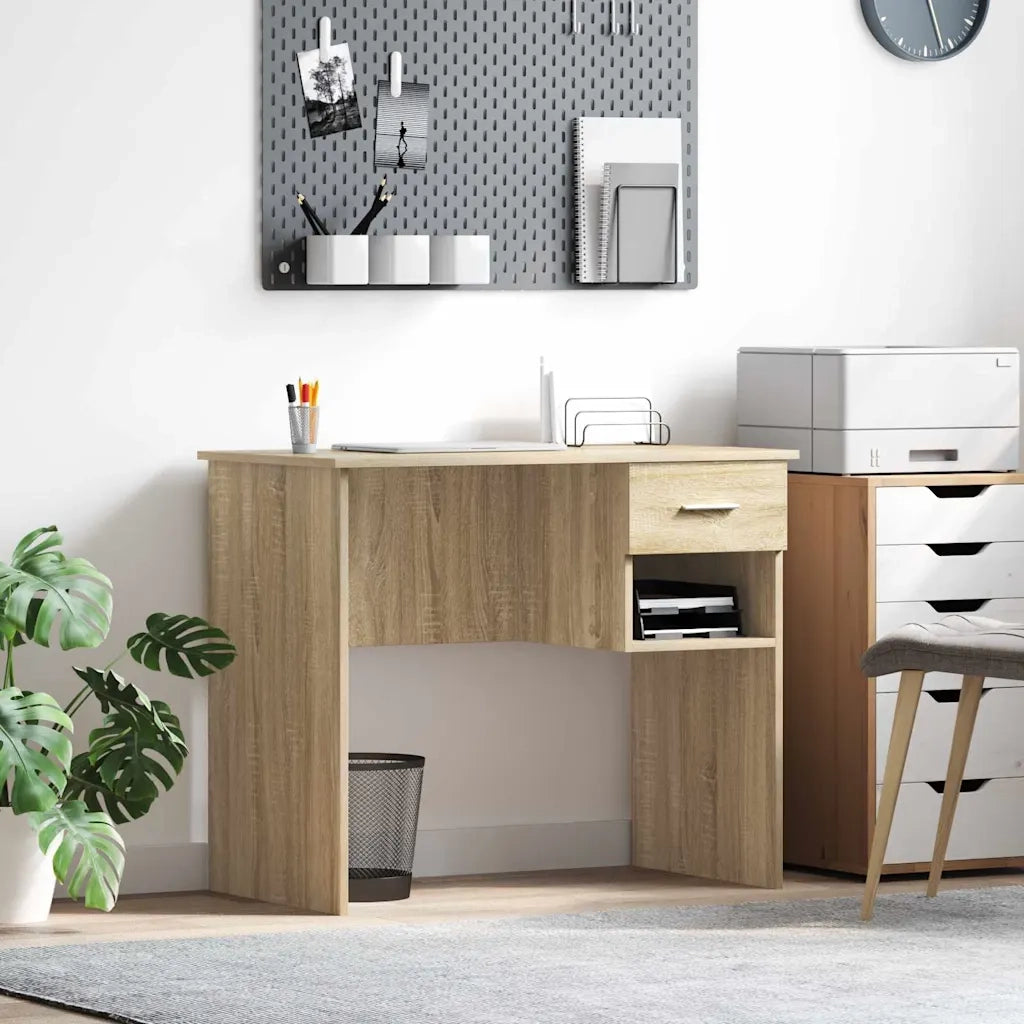 Scrivania Rovere Sonoma 90 x 49 x 75 cm Legno multistrato 869268