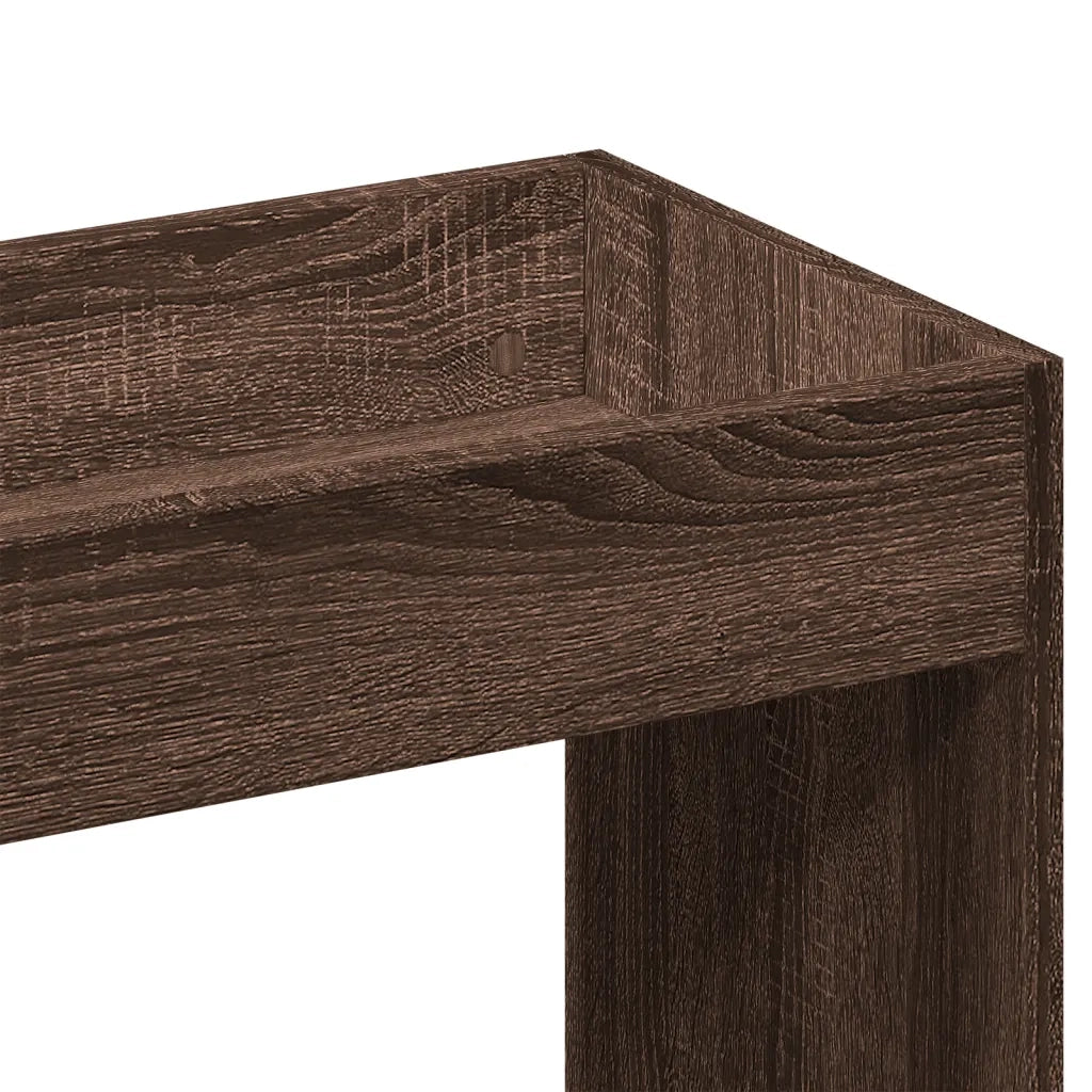 Credenza Rovere Marrone 63x33x140 cm in Truciolato 855112