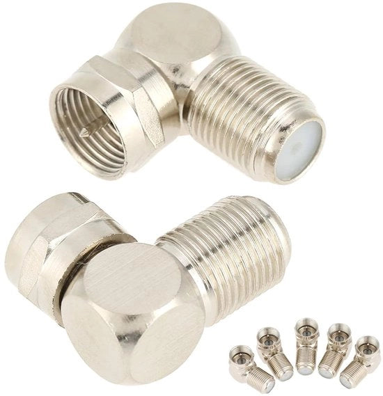 Adattatore di connessione a croce per cavi coaxiali 5 × 3 × 2, 5 pezzi, maschio a femmina, conico a croce