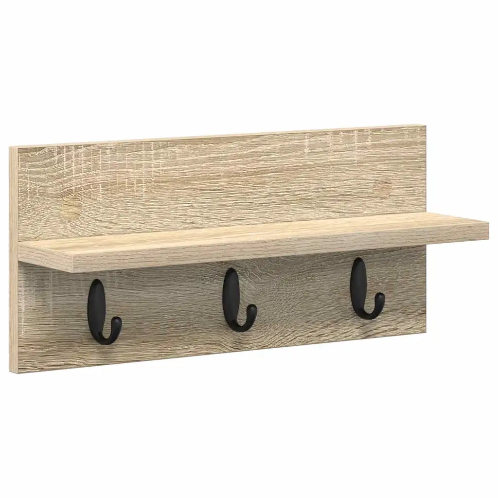 Appendiabiti a muro Rovere Sonoma 40 x 10,5 x 18 cm 874381