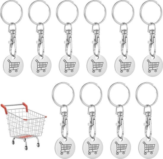 Chiave da Portafoglio da 10 pezzi in Acciaio Inossidabile Rimosso Chiave Portafoglio - Regalo per Uomini e Donne