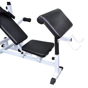 Panca universale con supporto per bilanciere per sport fitness e bodybuilding 0702057