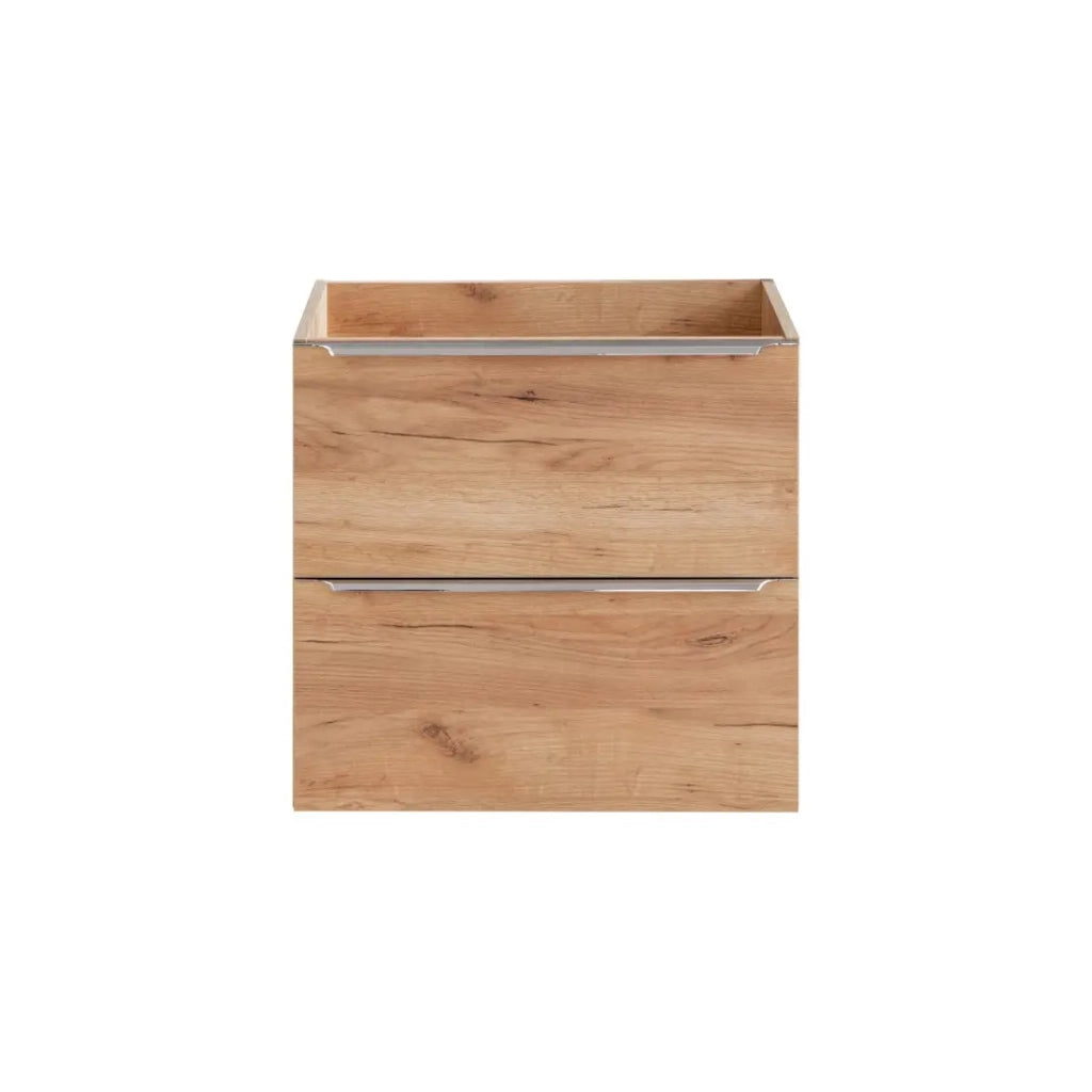 Mobile sottolavabo NALYA 60 cm – Rovere chiaro – Eleganza naturale e design sospeso