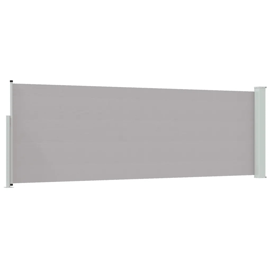 Tenda Laterale Retrattile per Patio 100x300 cm Grigio 48374