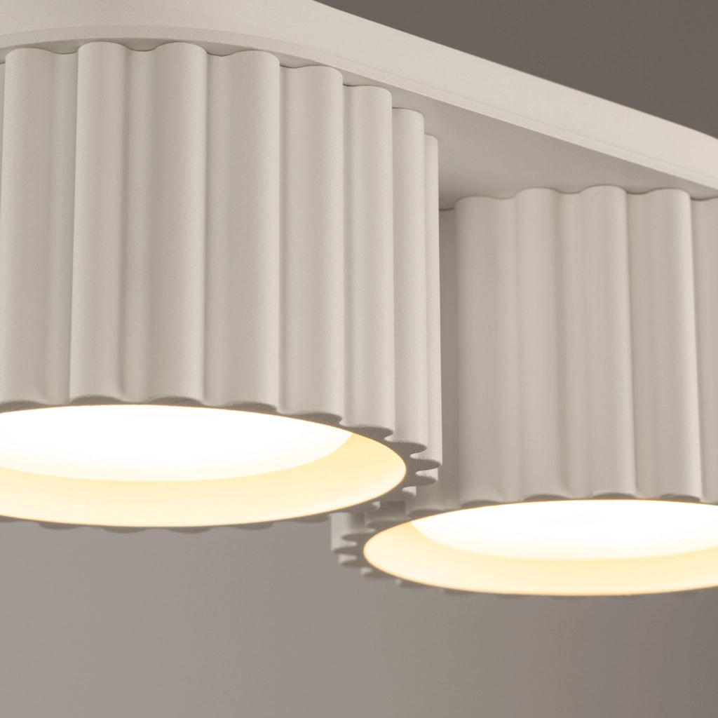 Plafoniera moderna ovale beige 21cm 2xGX53 VISTAO Pure Lume
