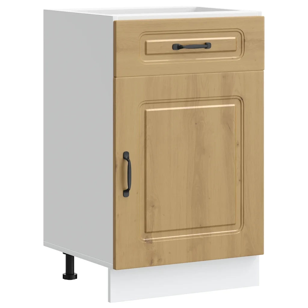 Base da Cucina Kalmar Rovere Artigianale in Legno Multistrato