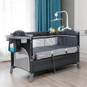 Letto per Bambini 3 in 1 - Culla Ripiegabile - Per Bambini da 0 a 3,5 anni - Massimo 15 kg - Culla per Bambini - Matrimoniale 2 in 1 - Leggero - Rapido da Ripiegare