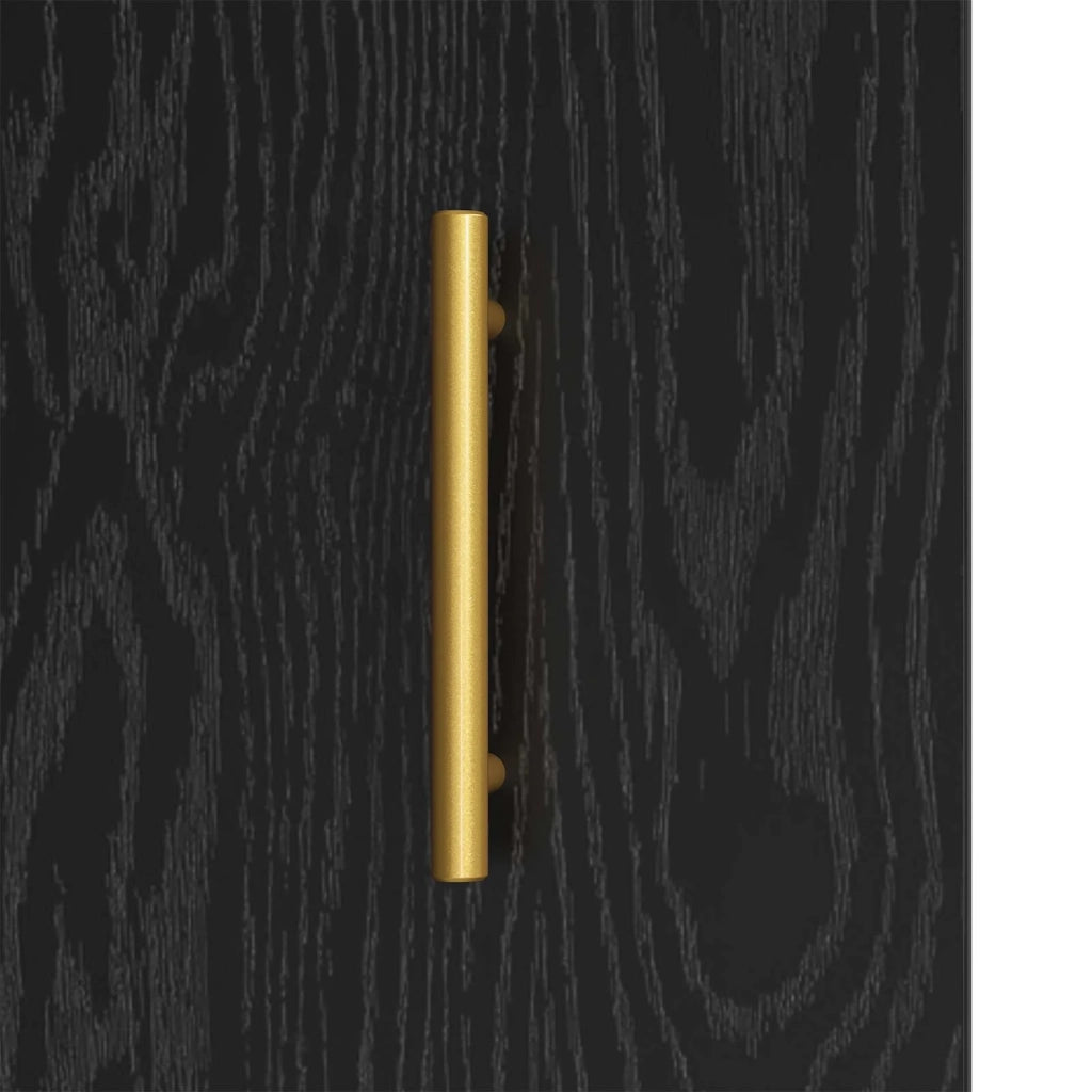 Credenza Rovere Nero 69,5 x 34 x 90 cm 881596