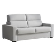 Ozegna, Divano Fisso 3 Posti Sfoderabile Made in Italy, 220x95 cm Grigio