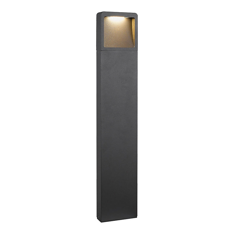 BRAD Bollard da Esterno - Paletto LED 7W 49° 3000K IP65 in Alluminio Verniciato Antracite Altezza 65cm - Rossini Group