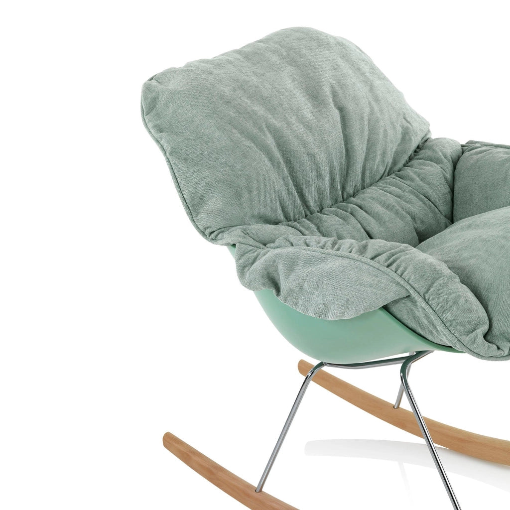 Poltrona con dondolo ZEN verde menta