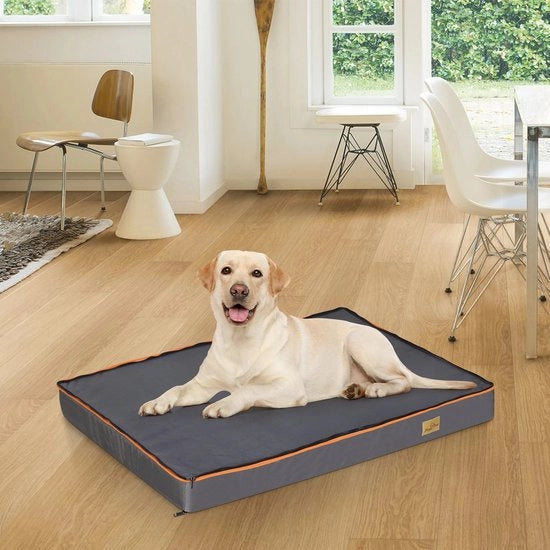 Letto per cani - Accessori per animali domestici - Ortopedico - Cappotto lavabile - 90 x 70 x 8 cm - 2,6 kg - Rettilineo - Resistente all'acqua - Sostenibile fino a 33 kg
