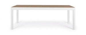 Tavolo Allungabile Elias 200-300x95 cm Bianco in Alluminio