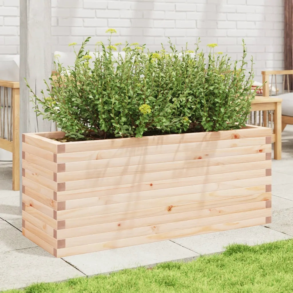 Fioriera da Giardino 110x40x45,5 cm in Legno Massello di Pino 847273
