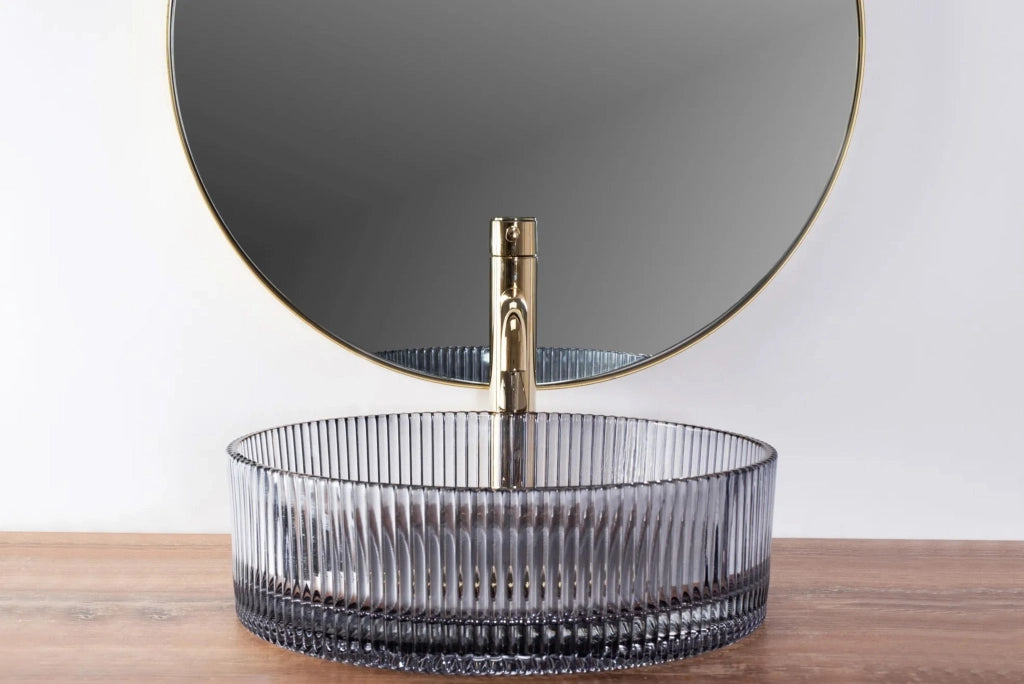 Lavabo Da Appoggio Rea Ingrid Grey