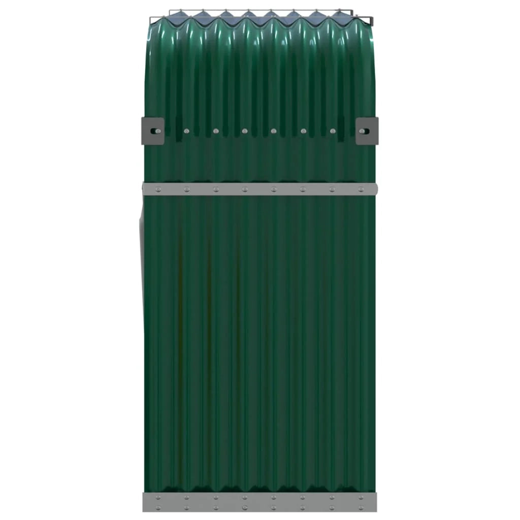 Portalegna 120 x 45 x 100 cm acciaio zincato verde 02_0043756