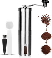 Molitore a mano Molitore portatile per caffè molitore manuale per caffè con manico regolabile - molitore con cucchiaio - per uso domestico e viaggio