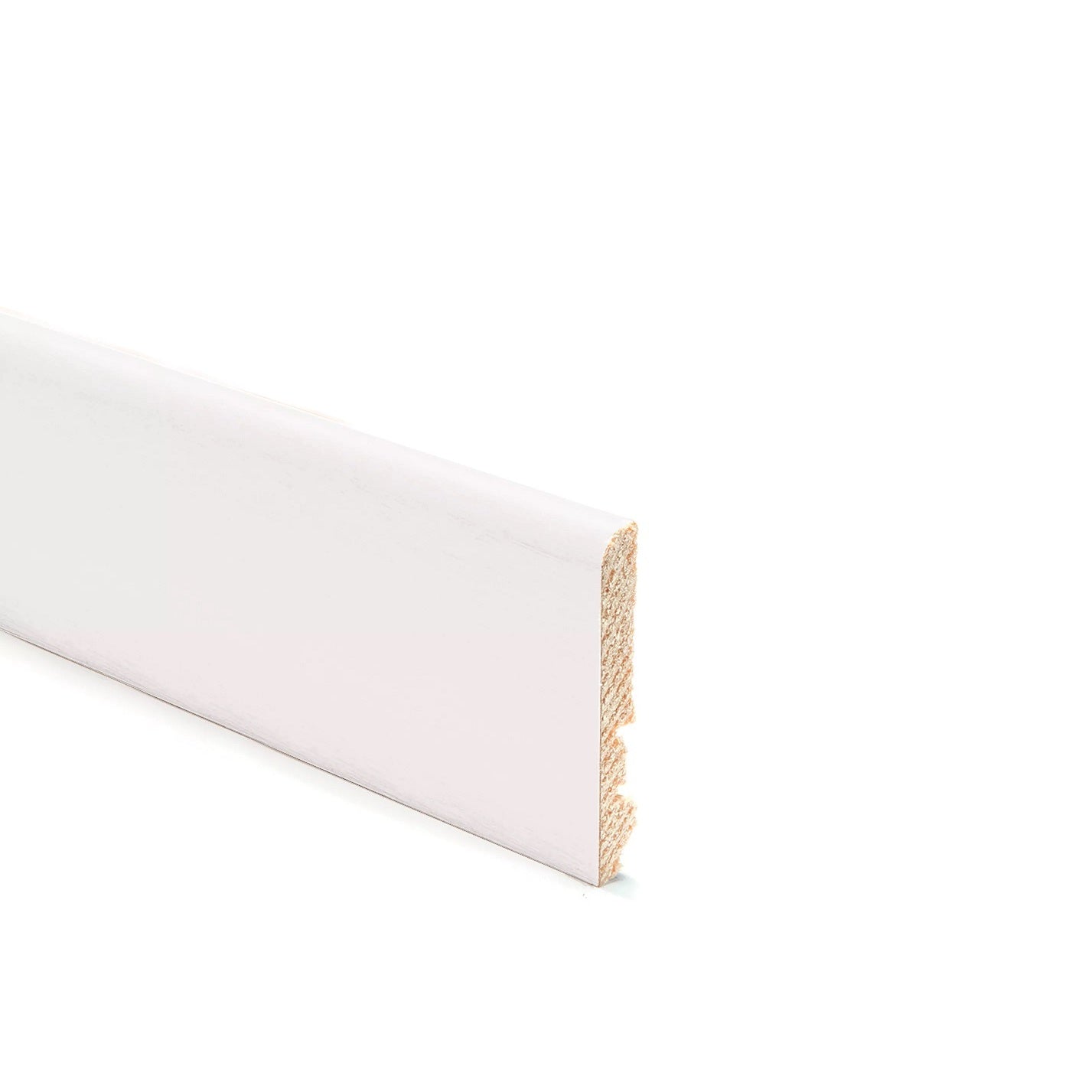 BATTISCOPA RIC LIS 80X10X2250MM BIANCO VERNICIABIL