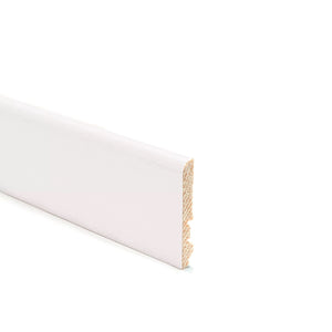 BATTISCOPA RIC LIS 80X10X2250MM BIANCO VERNICIABIL