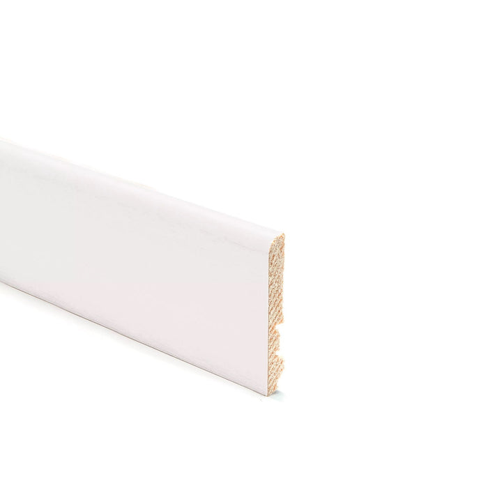 BATTISCOPA RIC LIS 80X10X2250MM BIANCO VERNICIABIL