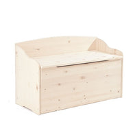 CASSAPANCA CON SCHIENALE 100X40XH60CM IN ABETE