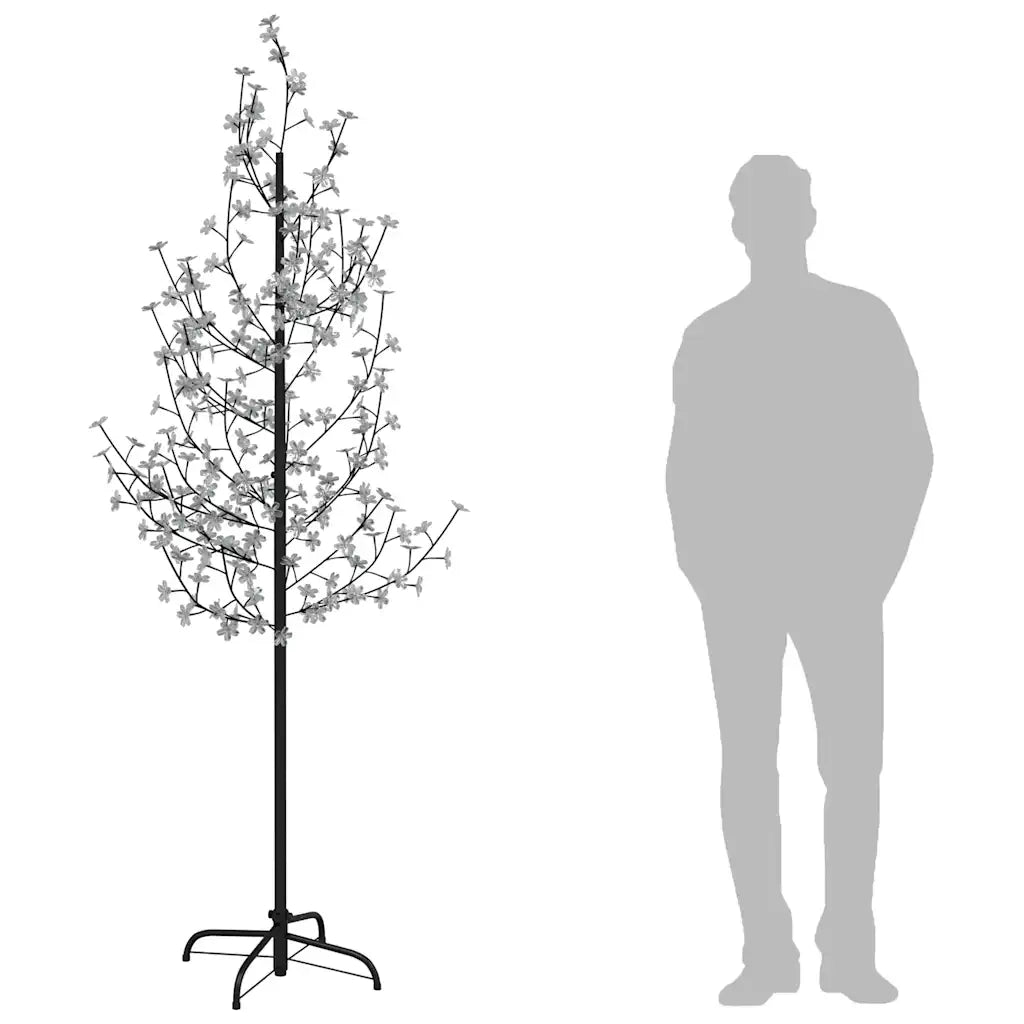 Albero di Ciliegio con 220 LED Bianco Caldo 220 cm 345133