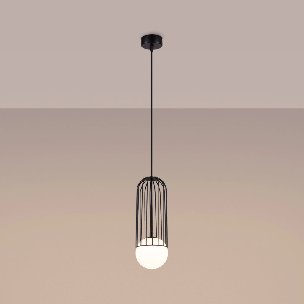 Lampada a sospensione BRINA 1 nero