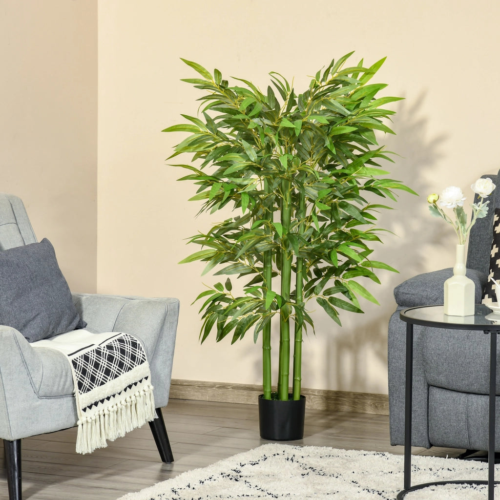Bamb¨´ artificiale con vaso ¨C Xylo ¨C 140 cm verde decorazione interno