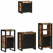 Set di mobili per il bagno 4 pcs Legno Recuperato Massello