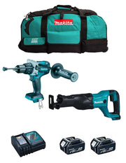 MAKITA Kit MK209 (DHP481 + DJR186 + 2 x 5,0 Ah + DC18RC + LXT600)