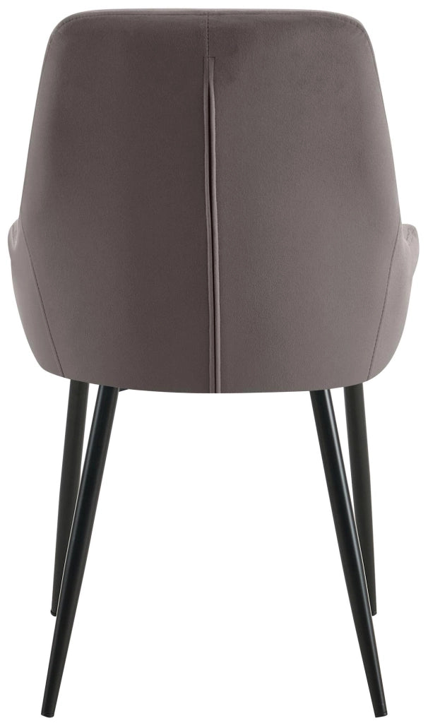 Set di 2 sedie per sala da pranzo Elmira velluto nero 9