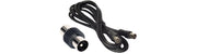 Cavo antenna tv spina/presa nero 1,5m + adattatore spina/spina