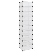 Scarpiera | Mobile per scarpe Trasparente 44x32x174 cm in PP